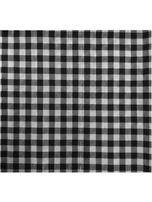 1001 Kırmızı-Siyah Kareli Masa Örtüsü 150×150 cm | Yıkanabilir Kare Desen Sofra Örtüsü | Mutfa