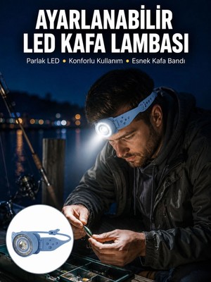 Epilons Kampçı Kafa Lambası Su Geçirmez Çok Modlu LED Yeni Nesil