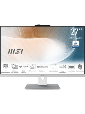1001 Modern AM272P 1M-1095XEU 27 Fhd 16:9 (1920X1080) Core 7 150U 16GB Ddr5 1tb SSD Fdos Beyaz Aıo Pc