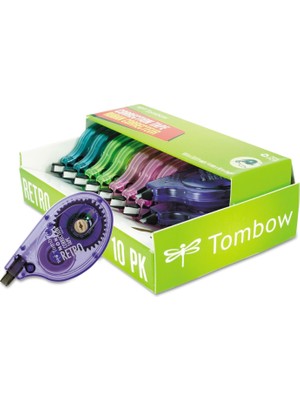 Starseven Tombow 68723 Mono Düzeltme Bandı, Çeşitli Renkler, 10'lu Paket. Anında Düzeltmeler Için Kulla