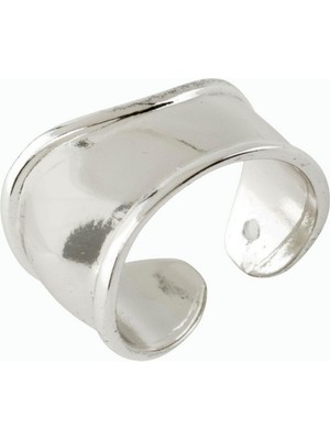 Zero Land Aconcept Oval Metal Yüzük - Gümüş Rengi