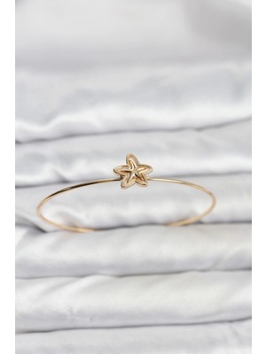 Armüz Yıldız Model Gold Renk Bileklik
