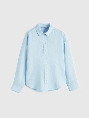 Lc Waikiki Yeni Sezon Oversize Keten Kadın Gömlek