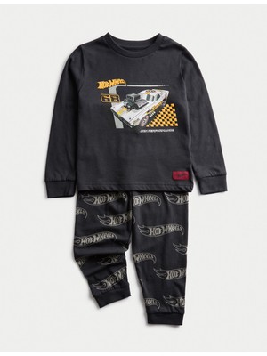 Marks & Spencer Hot Wheels Pijama Takımı (1‑8 Yaş)