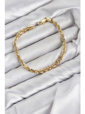 cm Singapur Model Zincir Gold Renk Kadın Bileklik