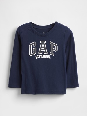 Gap Erkek Bebek Lacivert Gap Istanbul Logo T-Shirt