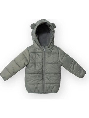 Hellobaby Erkek Bebek Mont Fermuarlı Kapüşonlu Uzun Kol