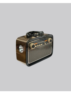Akıllı Bayi Bluetooth’lu LED Işıklı Nostaljik Müzik Kutusu – Ahşap Dokulu, Vintage Tasarım ve Yüksek Ses Kalitesi