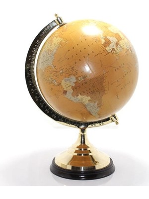 Alka Pirinç Dünya Küre 47 cm 3389