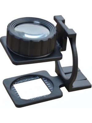 Alka Tekstilciler Için Kumaş Kontrolü Büyüteç,katlanan, Metal 15X Büyütme