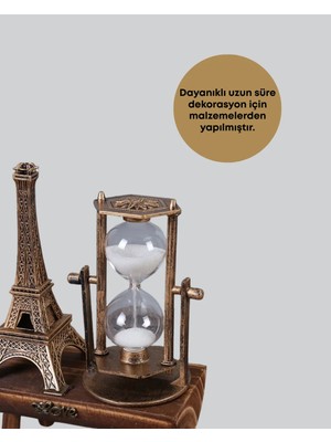 Akıllı Bayi Dekoratif Kum Saati – Ahşap Malzeme, Hediyelik Masa Aksesuarı