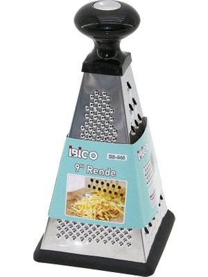 Akıllı Bayi 9 Inç - Üçgen Model Plastik Topuz Başlı 3 Gen Model Metal Rende Silikon Tabanlı