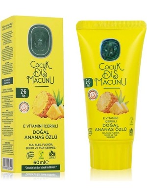 Alka Çocuk Diş Macunu 60 ml Ananas