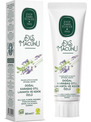 Alka Doğal Diş Macunu 90 gr Karabaş Otu & Lavanta ve Kekik Özlü