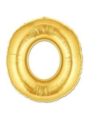 Alka O Harf Folyo Balon Altın Renk  40 Inç