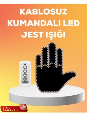 Alka Kompakt Tasarımlı LED Jest Işığı – Selam ve Teşekkür Modları