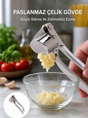 Alka Sarımsak Presi Kolay Temizlik ve Yüksek Basınçlı Ezme