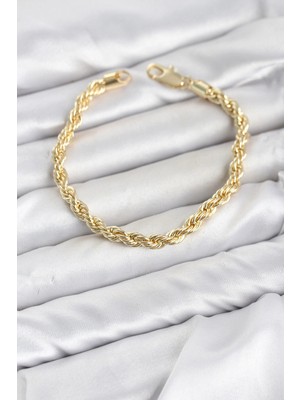 Armüz cm Burgu Model Gold Renk Pirinç Kadın Bileklik