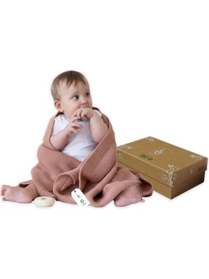 Valor ALINA%100 Organik Pamuklu Bebek Battaniyesi Kızlar/erkek Çocuklar Için 80X100 cm - Kundak ve Bebek
