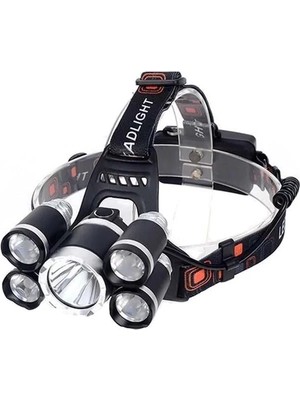 Alka Powermaster MX-501 5 Power Ledli Su Geçirmez 18650 Pilli Şarj Edilebilir Kafa Feneri