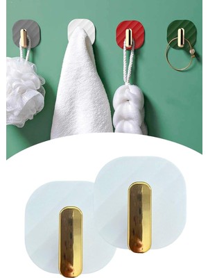 Valor Buffer 2'li Yapışkanlı Retro Banyo Askılığı Beyaz, PRA-9932452-9489