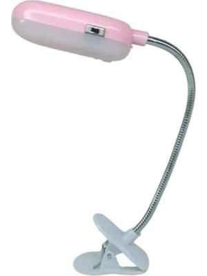 Valor Aee® Mandallı Yaylı Pilli LED Kitap Okuma Işığı | Esnek Boyun | Taşınabilir Gece Lambası | Karışık