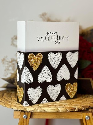 Valor Rabsev Fotoğraf Albümü 10X15CM 200 Lük Renkli Valentine's Desenli Anı Albümü