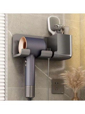 Valor Busstier Saç Kurutma Makinesi Tutucu Banyo Organizeri: Duvara Monte Edilebilir, Pratik Depolama Çöz
