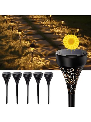 Valor Greentech Güneş Enerjili Bahçe/çim Aydınlatma 6 ADET/GT-SL17N