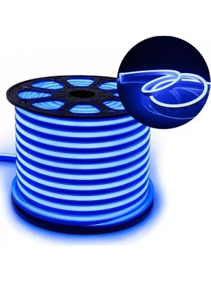 Alka Powermaster PM-5286 Silikon Kaplama 12 Volt 100 Metre Mavi Neon LED Şerit Aydınlatma