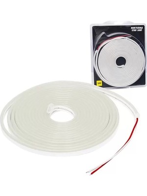 Alka Powermaster PM-19652 Silikon Kaplamalı 12 Volt 5 Metre Beyaz Neon LED Şerit Aydınlatma