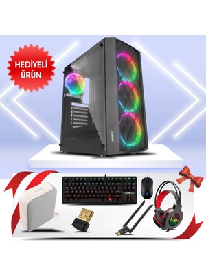 Alka PANTHERA-01Y, Amd Ryzen 5 5600, Mushkın 16GB Ddr4 Ram, Wd 512TB Nvme Ssd, Peladn 8gb Gddr5 RX580 Ekran Kartı, 600W Kasa, Oem Paket (Bol Hediyeli)