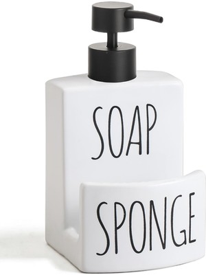 Valor Banyo Mutfak Sıvı Katı Sabunluk Beyaz