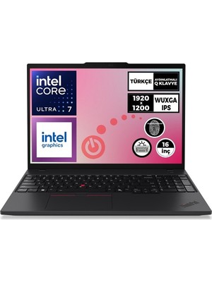 Alka Lenovo Nb E16 Thınkpad 21MA008YTX Ultra5 125U 16GB 512SSD O/b 16 Dos