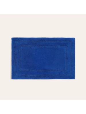 Valor Solıd Çift Taraflı PAMUK%100 Pamuk Banyo Paspası 40X60 cm Koyu Mavi