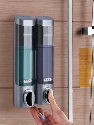 Valor Şampuan ve Duş Jeli Organizatör Ikili Duvara Monte (300 Ml) Matkapsız Mutfak Detarjan