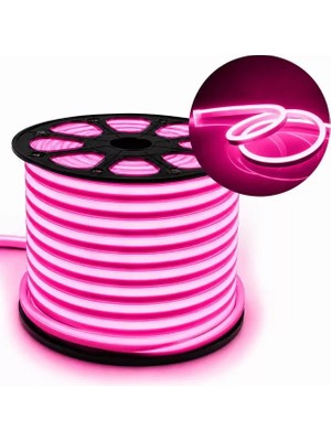 Alka Powermaster 12 Volt 100 Metre Pembe Neon Şerit LED