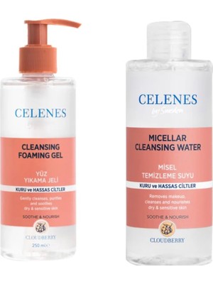 Valor Celenes By Sweden Cloudberry Yüz Temizleme Seti Ikisi Bir Arada Kuru ve Hassas Ciltler 250 ml + 250