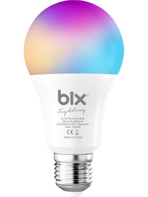 Valor Bix Sl-02 Aura Çok Renkli 11W Rgb Wifi-Bluetooth Uzaktan Kontrollü Akıllı Ampul