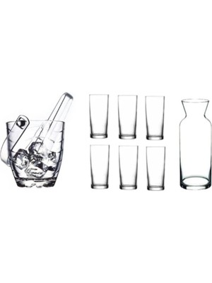 Valor Paşabahçe Rakı Bardak ve Buz Kovası Seti 9 Prç