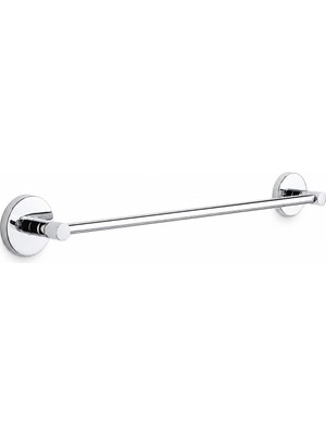 Valor Alper Banyo 304 Paslanmaz Çelik Havlu Askısı 40 Cm, Parlak Krom Kaplama, Yapışkanlı ve Vidalı Monta