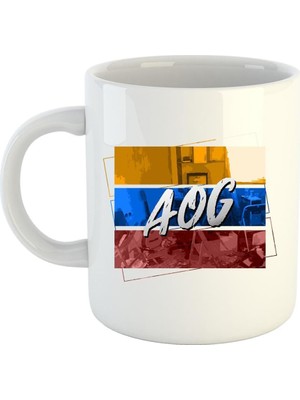 Valor Aog Logo Baskılı Porselen Kupa Bardak #1