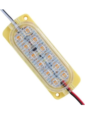 Alka Powermaster Parlak Yanıp Sönen Sarı 24 Volt 1.2 Watt  2835 Modül LED