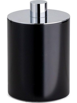 Valor System Tezgah Üstü Pamukluk Siyah-Krom Renk 122X80X80 mm Krom Tek Ebat BA2003 024 Al6-Cr