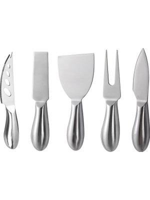 Valor Çelik 5 Parça Silver Peynir Bıçağı Seti Peynir Dilimleyici CIN621BY