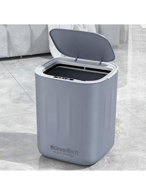 Valor Greentech Sensörlü 28 Litre Çöp Kovası (Şarj Edilebilir Lityum Pilli) / GT-SC07 Gri̇