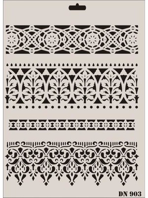 Alka Rich Dantel Seri DN-903 Stencil 35X25 cm