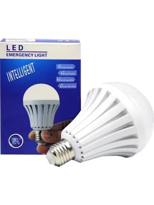 Alka Powermaster PM-13387 E27 15W Akıllı Şarjlı LED Ampul (6500K Beyaz Elektrik Kesintisine Duyarlı)