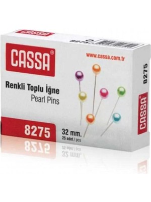 Valor 8275 Renkli Başlı Toplu Iğne 32MM