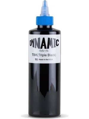 Valor Dynamic Triple Black - Siyah Tattoo Dövme Boyası - 8 OZ/240ML.